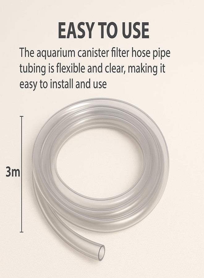 خرطوم فلتر حوض السمك VAYINATO® 16/22 مم، بطول 3 أمتار، أنبوب هواء مرن لأحواض أسماك المياه العذبة والمالحة (شفاف) من Petzlifeworld - Image 5